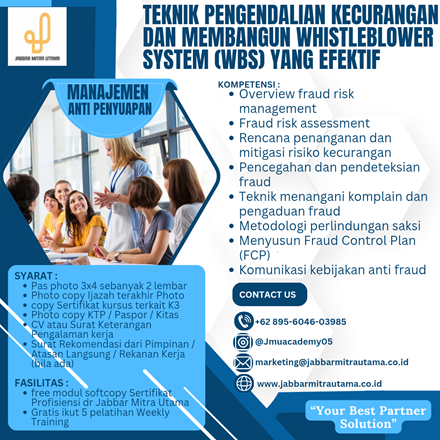 Teknik Pengendalian Kecurangan dan Membangun Whistleblower System (WBS) yang Efektif
